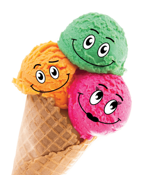 ice cream with smile